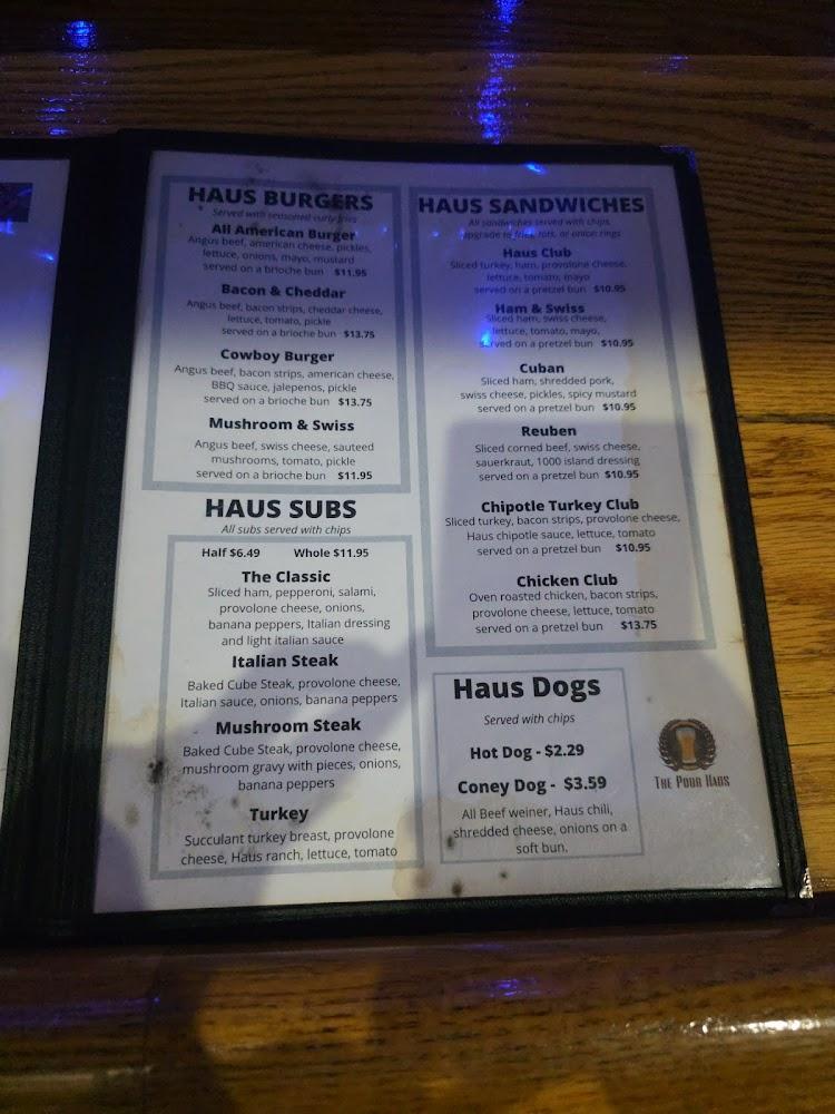 Pour Haus Grill & Tavern Menu image 1